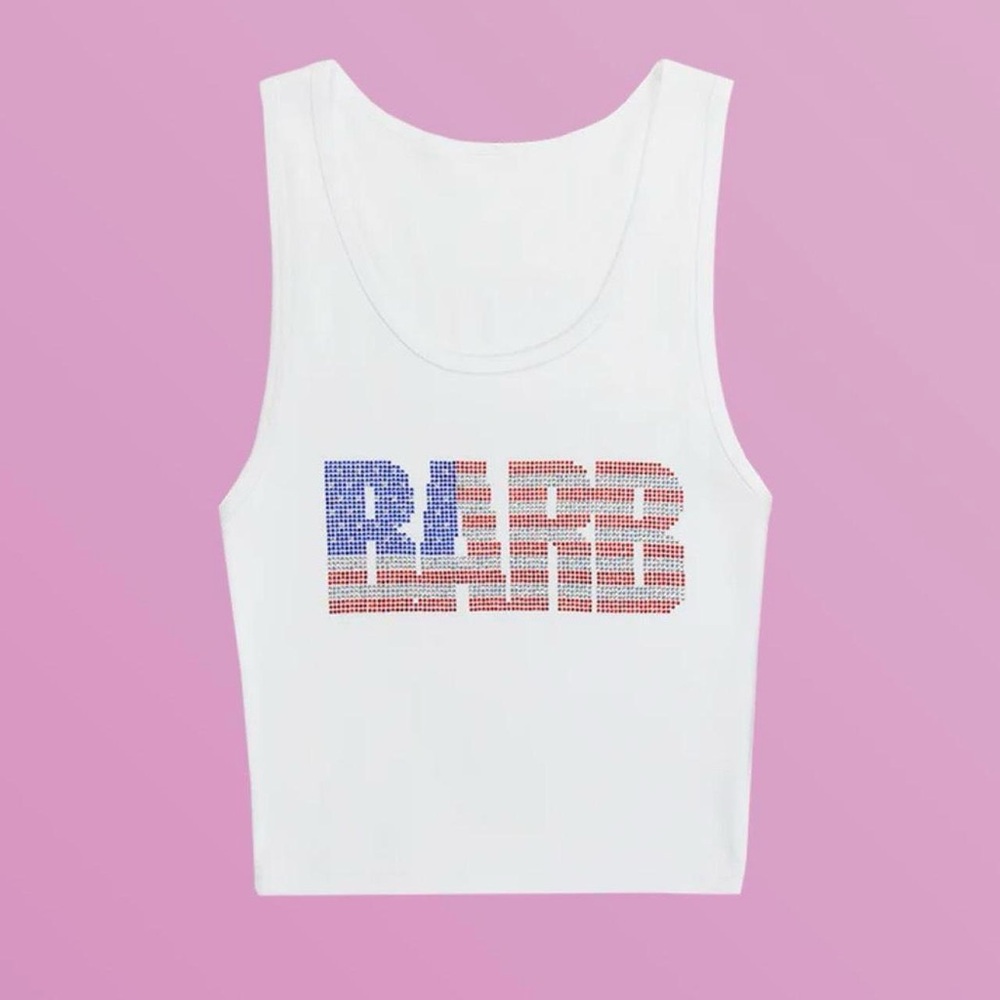 Barb rhinestone tank top